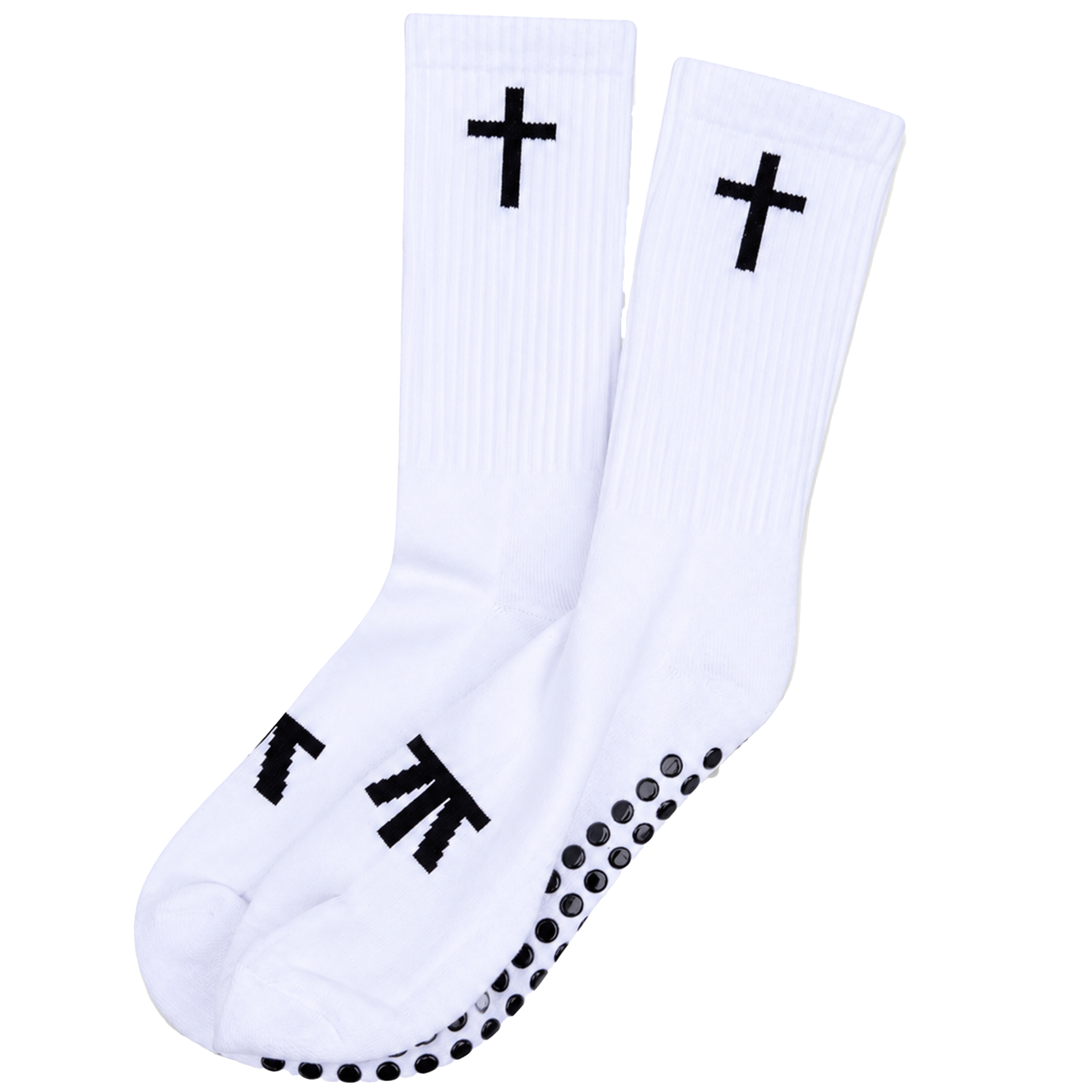 Cross crew cut grip socks