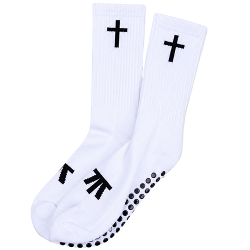 Cross crew cut grip socks